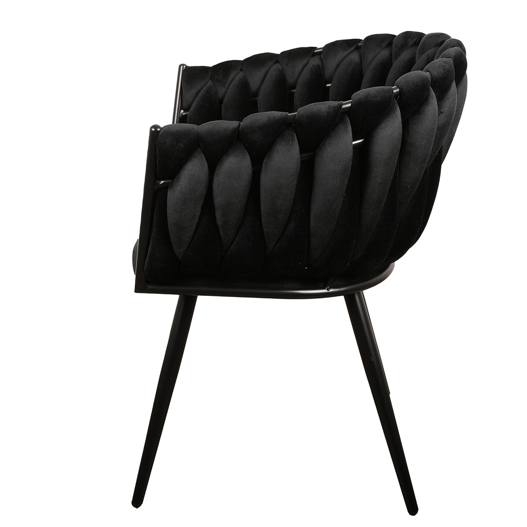 2x Wave Chair zwart | Homestyles.nl