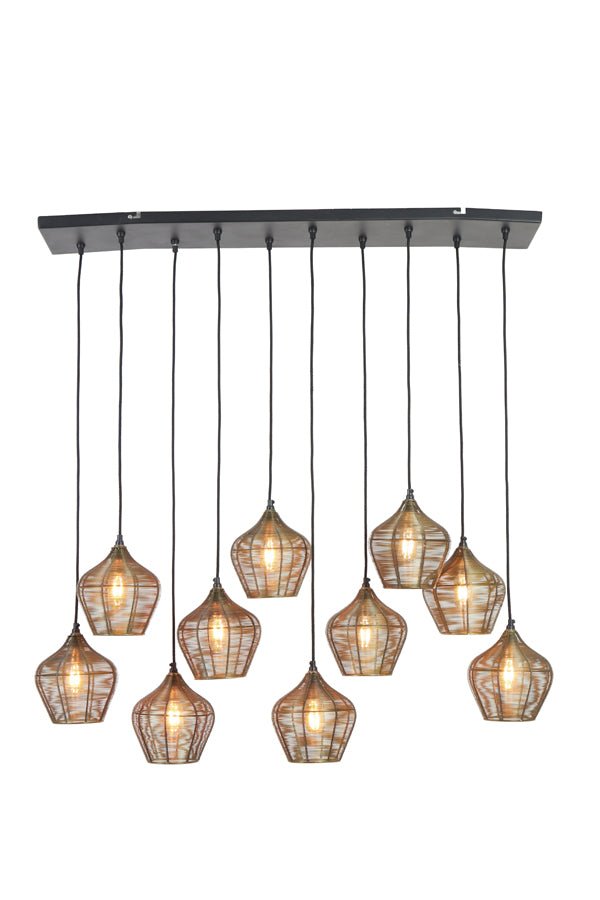 Light & Living Hanging lamp 10L 120x25x29,5 cm ALVARO antique bronze | Homestyles.nl