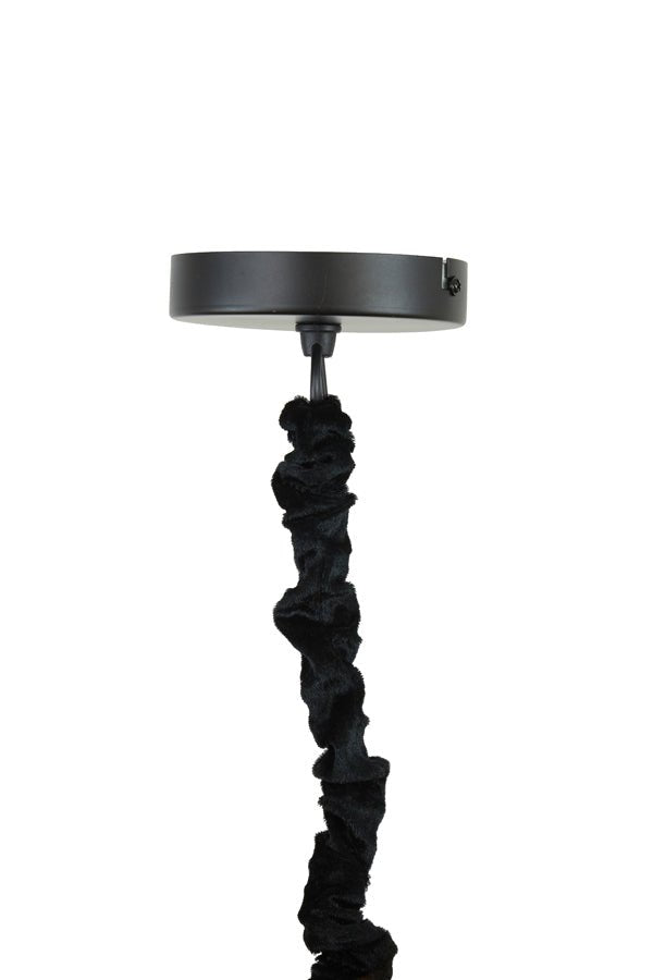 Light & Living Hanging lamp E14 80 cm FEATHER black+caramel | Homestyles.nl